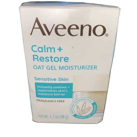 Aveeno Calm + Restore Oat Gel Moisturizer For Sensitive Skin, 1.7 oz - Picture 1 of 4